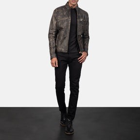 Ionic Black Leather Jacket